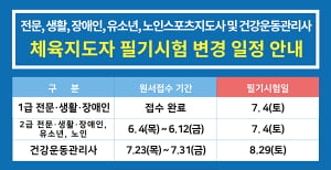 국민체육진흥공단, 스포츠지도사 필기시험 7월 진행