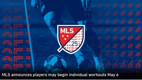 MLS, 팀 훈련장서 개인훈련 허용…"선수끼리 패스·슈팅은 안돼"