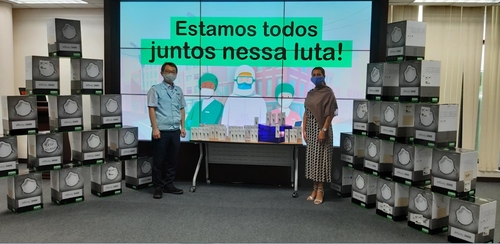 삼성전자, 브라질에 12억원대 의료용품·전자제품 지원
