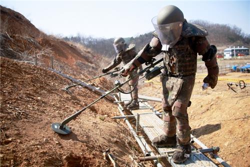 6공병여단, 연천·양주 3곳 8만4천㎡ 대상 지뢰 제거