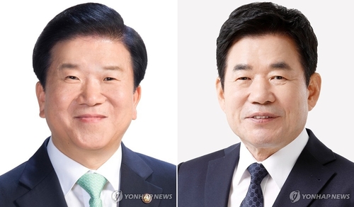 박병석 손편지 vs 김진표 카톡…국회의장 경쟁가열