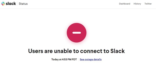 업무용 메신저 '슬랙' 오전 한때 불통…"서비스 복구 작업중"