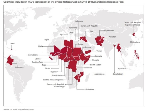 FAO "코로나로 북한 등 전 세계 1억8천명 식량위기"