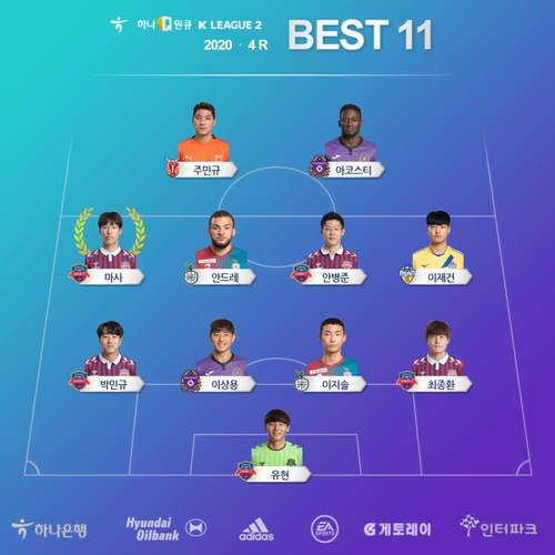 '멀티골' 수원FC 마사, K리그2 4라운드 MVP