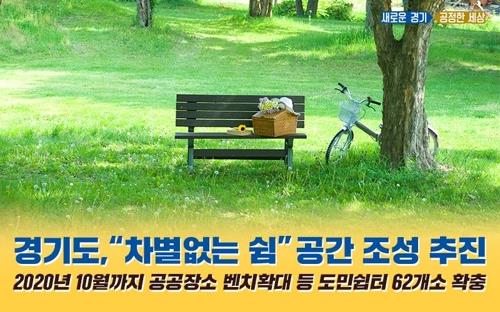 경기도, 포스트 코로나 대비 '쉼이 있는 도시공간' 55곳 조성