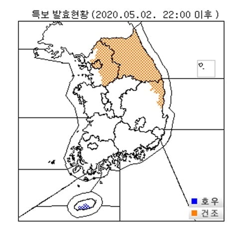 제주도 산지·남부에 호우주의보…최대 80㎜↑