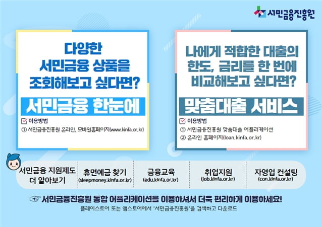 서민금융진흥원, 대출·자산형성 종합플랫폼 오픈