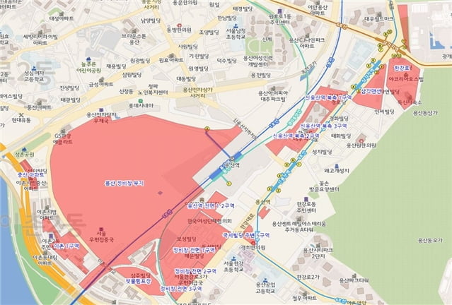 용산 정비창 구역, 6평 이상은 거래허가 필수…토지거래허가구역 지정