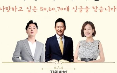 중장년 미팅 예능 '사랑의 재개발' 7월 방송…신동엽X장윤정X붐 MC