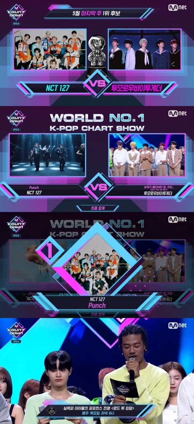 '엠카운트다운' 1위 / 사진 = Mnet 영상 캡처