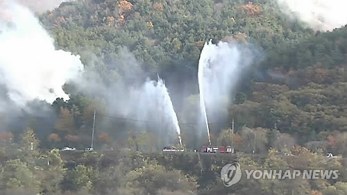 인천 장봉도 야산서 불…임야 3천300㎡ 타