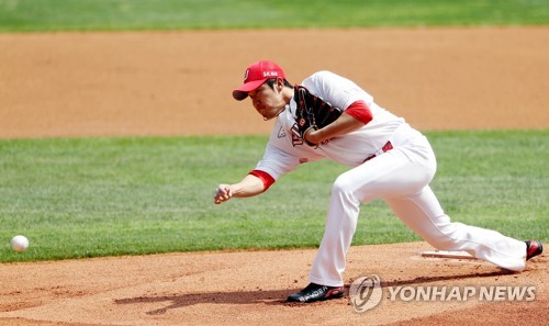 SK 박종훈, 도루 5개 헌납…치명적인 슬라이드 스텝 문제