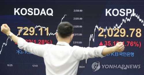 2,000선 고지 되찾은 코스피, '동학개미' 두달반새 16조 순매수