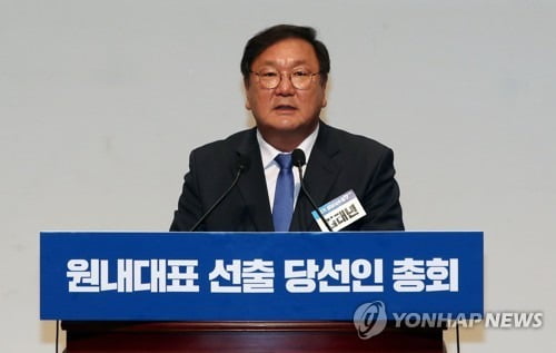 민주 원내대표에 '당권파 친문' 김태년…"코로나 위기극복 집중"