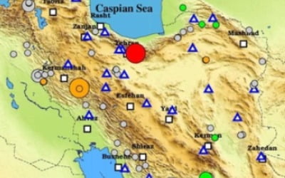 이란 수도 테헤란 일대 규모 5.1 지진…한밤중 '깜짝'
