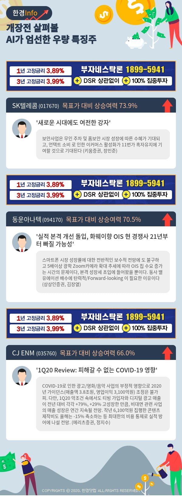 [포커스]개장전 살펴볼 AI가 엄선한 우량 특징주