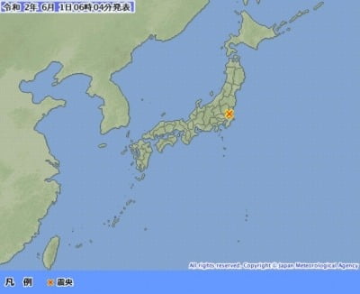 일본 이바라키현서 규모 5.3 지진…쓰나미 우려는 없어