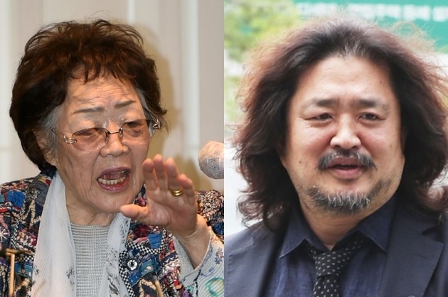 이용수 할머니, 방송인 김어준씨 [사진=연합뉴스]