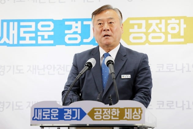 이재강 경기도 평화부지사가 12일 오전 경기도 수원시 팔달구 경기도청에서 대북 전단 관련 브리핑을 하고 있다. 2020.6.12 [사진=경기사진공동취재단]