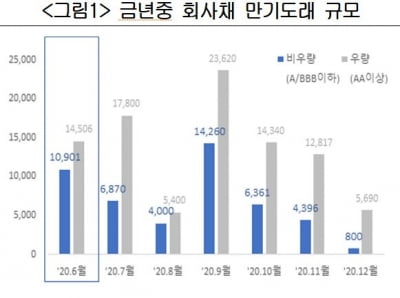 6·9월 만기 비우량회사채 2조5000억원…"매입기구 조속히 출범해야"