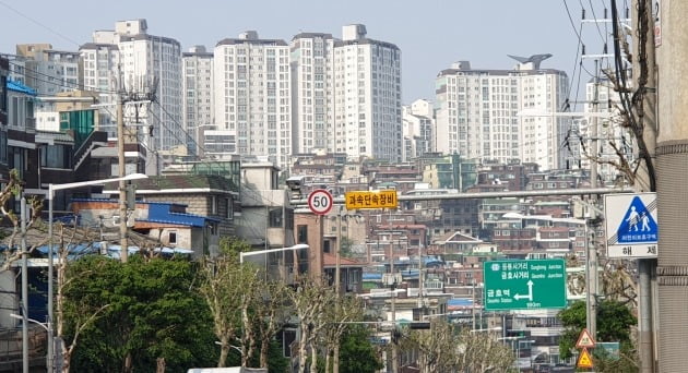 재개발을 다시 추진하고 있는 서울 성동구의 옛 재개발구역 일대. 한경DB