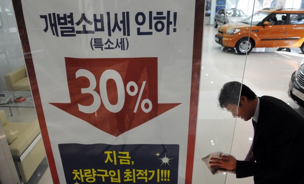 정부가 개별소비세 인하 폭을 30%로 줄이고 기간을 연말까지 연장한다. 사진=한국경제DB