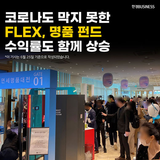 [카드뉴스] 코로나도 막지 못한 FLEX, 명품 펀드 수익률도 함께 상승