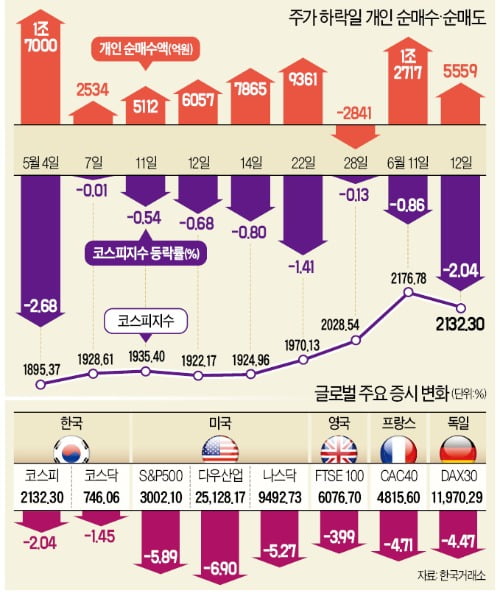 "급락하면 산다"…또 코스피 폭락 방어한 개미군단