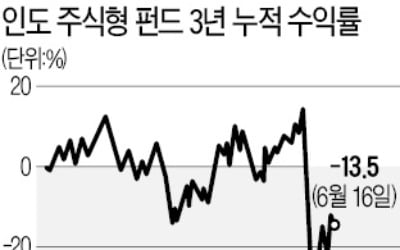 '애물단지' 전락한 인도 펀드…올들어 수익률 -19%