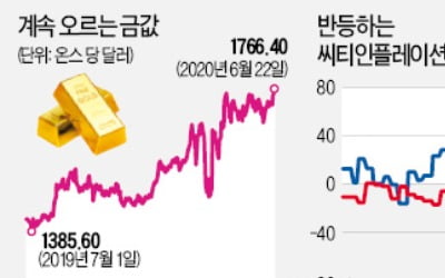 '개가 짖을때 됐다'…인플레에 베팅하는 큰손…금값 8년 만에 최고, 부동산 가격도 '들썩'