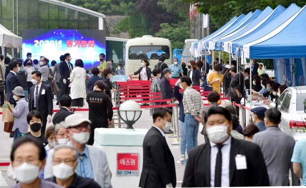 지난 4일 서울 장충동 남산제이그랜드하우스 젝시가든에서 열렸던 용산구 한남3재정비촉지구역조합 정기총회 및 시공사 선정 1차 합동설명회. (자료 한경DB)