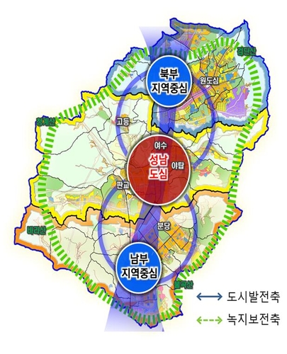 경기도 '2035년 성남 도시기본계획' 승인…인구 108만명 추산