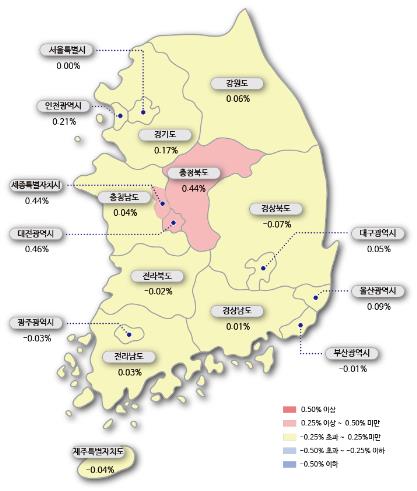 서울 아파트값 하락세 멈췄다…10주 만에 보합 전환