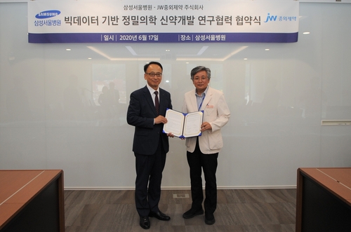 JW중외제약-삼성서울병원, 빅데이터 활용한 신약개발 협력