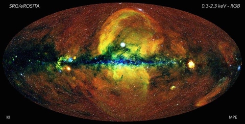 블랙홀 등 우주 X선 광원 100만개 담아낸 X선 지도 공개