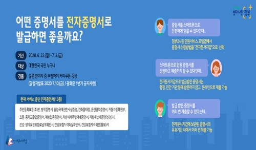 카드 발급·주택자금 대출도 전자증명서로…87종 연내 추가 도입