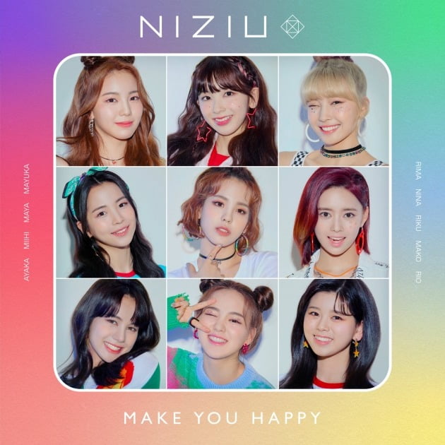 그룹 니쥬 'Make you happy' 커버./ 사진제공=JYP엔터테인먼트, Sony Music Entertainment (Japan) Inc.