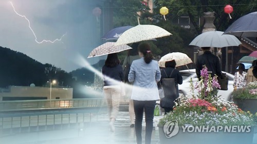 전남 곡성에 52.5㎜ 비…우박도 쏟아져 농작물 피해 우려(종합)