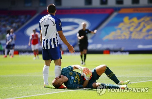 '모페 극장골' 브라이턴, 아스널 꺾고 '1부 잔류 희망가'