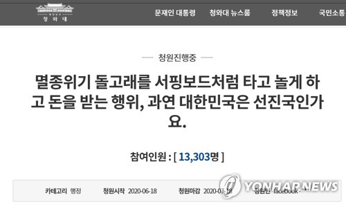 "돌고래 학대 그만" 국민청원에도 거제씨월드 '체험 유지'