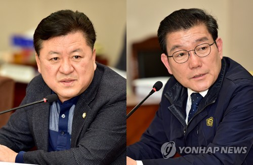 속초시의회 통합당 의원 퇴장 속 하반기 의장단 선출