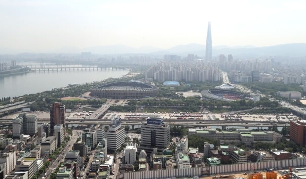 강남구 삼성동 일부와 송파구 잠실동 일대. 연합뉴스