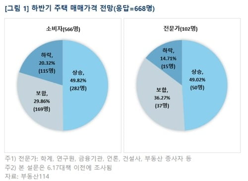 6·17대책 이전 조사에서 전문가 절반 "하반기에도 집값 오른다"