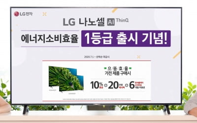 LG전자, 'LG 나노셀 TV' 에너지 소비효율 1등급 받아