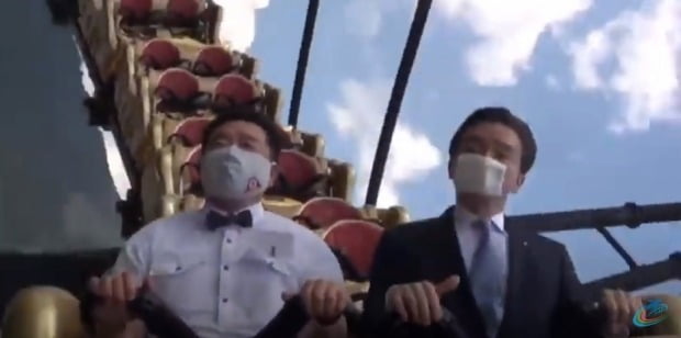 일본 도쿄의 후지큐 하이랜드 놀이공원 관계자는 최근 롤러코스터 탑승자가 소리를 일절 내지 않은 채 230피트(약 70미터) 높이의 롤러코스터를 타고 내려오는 동영상을 찍었다. /사진=유튜브 캡처