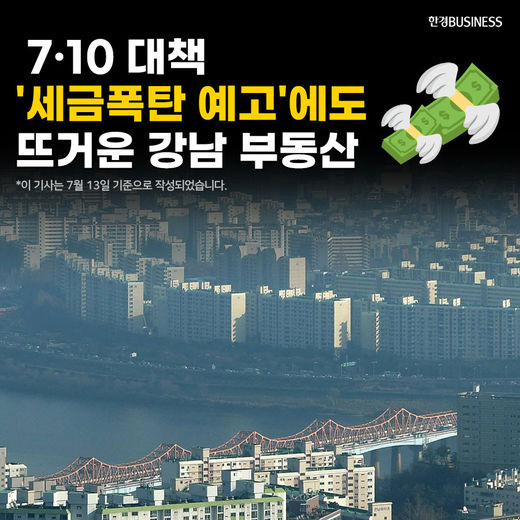 [카드뉴스] 7·10 대책 &#39;세금폭탄 예고&#39;에도 뜨거운 강남 부동산