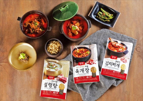 동원F&B, 통참치 찌개·차돌 육개장…맛있는 '한상차림' 완성