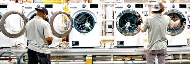 LG전자가 2018년 12월부터 가동을 시작한 미국 테네시주 세탁기 공장. 미국 정부의 ‘세이프가드’에 대응하기 위해 현지에 생산기지를 구축했다.      한경DB 