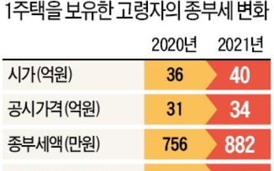 소득 없는데…고령 1주택자도 내년 종부세 늘어난다