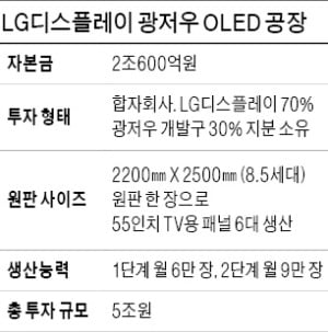 LGD, 광저우서 양산 돌입…OLED TV 1000만대 시대 연다